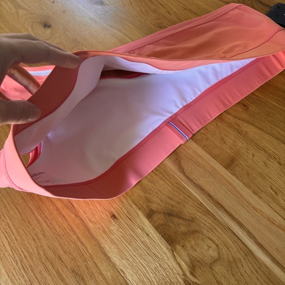 NWT Fourlaps Solo One Shoulder Sports Bra in Blush/White Size XXL - Picture 6 of 10